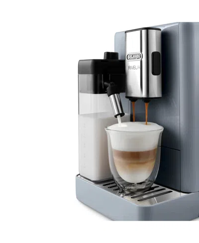 Delonghi Rivelia Automatic Espresso Machine In Blue
