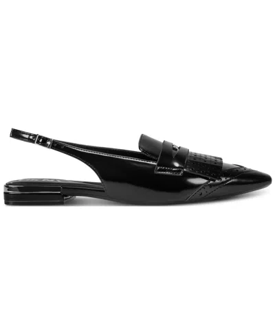 Dkny Caxine Slingback Flats In Black