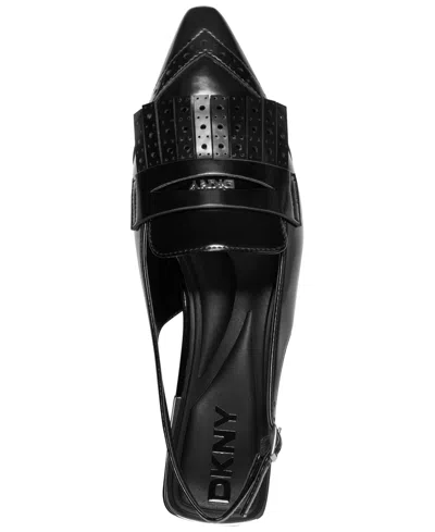 Dkny Caxine Slingback Flats In Black