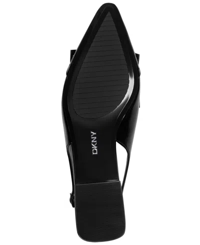 Dkny Caxine Slingback Flats In Black