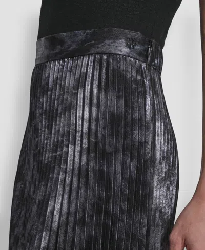 Dkny Women's Pleat Detail Midi Skirt In Black