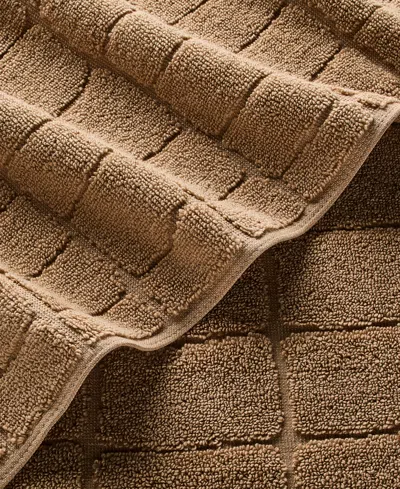 Lacoste Home Heritage Croc Scale Cotton Hand Towel, 16" X 30" In Sand