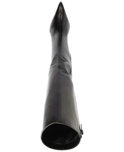 Arezzo Sasha Pointed Toe Knee High Boot In Black