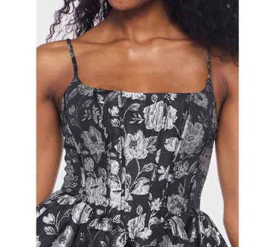 Alex & Sophia Junior's Spaghetti Strap Sleeveless Bustier Dress In Gray