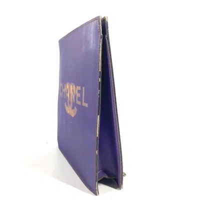 Pre-owned Chanel Purple Pvc Leather Shoulder Bag ()