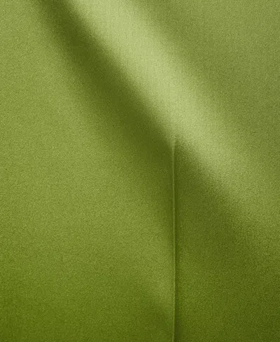 Mango Women's Satin Straight-fit Pants In Green