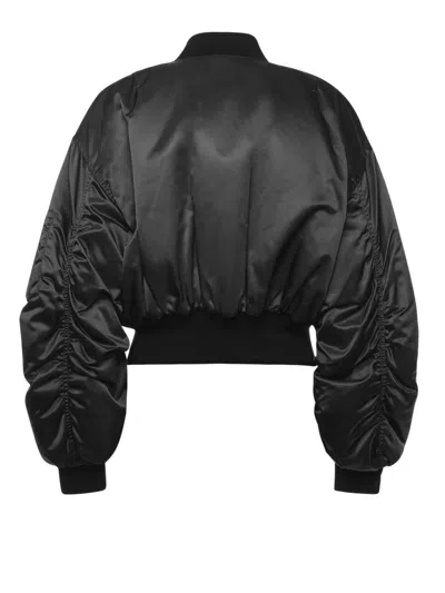 Dolce & Gabbana Cropped Nylon Canvas Outer Layer In Black