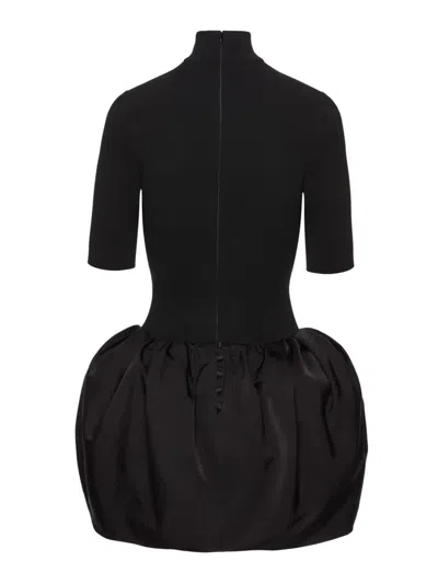 Magda Butrym Mini Dress With Balloon Skirt In Black