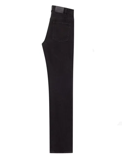 Saint Laurent Low Waist Jeans Nico In Black
