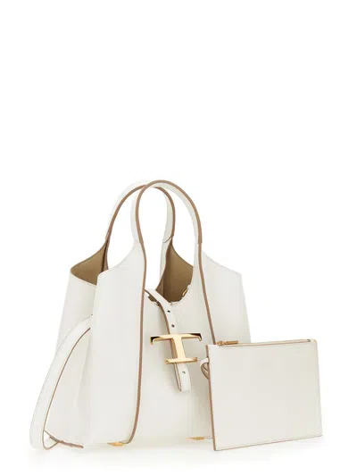 Tod's Borsa Shopping T Timeless Mini In White