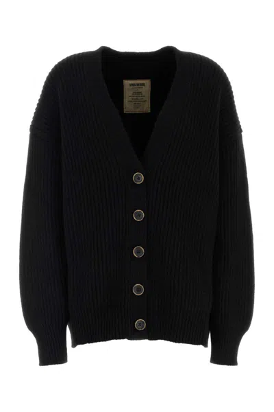 Uma Wang Cashmere Cardigan With Buttons In Black