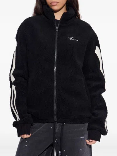 Amiri Bones-details Logo-embroidered Jacket In Black