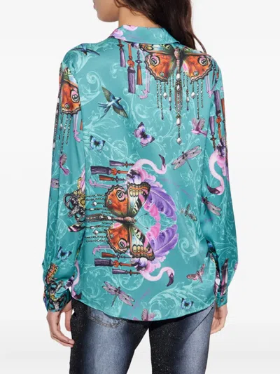 Versace Jeans Couture Paisley-print Shirt In Multi