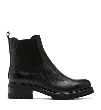 La Canadienne Wave Leather Bootie In Black