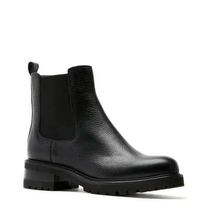 La Canadienne Wave Leather Bootie In Black