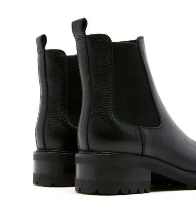 La Canadienne Wave Leather Bootie In Black