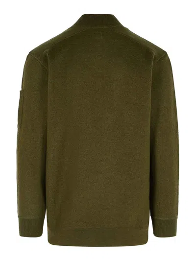 C.p. Company C.p.company Men Wool And Cotton Sweater In Green