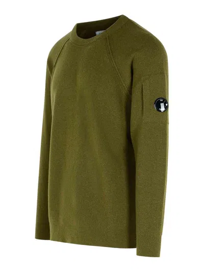 C.p. Company Classic Knit Sweater In Rich Green Hue In Green