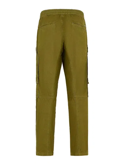 C.p. Company Utility Trousers With Cargo And Pockets In Green