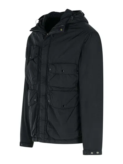 C.p. Company Black Polyamide Jacket In Black