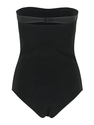 Courrèges Black Viscose Blend Bodysuit In Black
