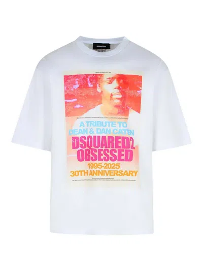 Dsquared2 Dsquared White Cotton T-shirt In White