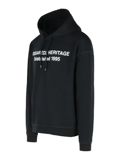 Dsquared2 Sweatshirt With Print In Black