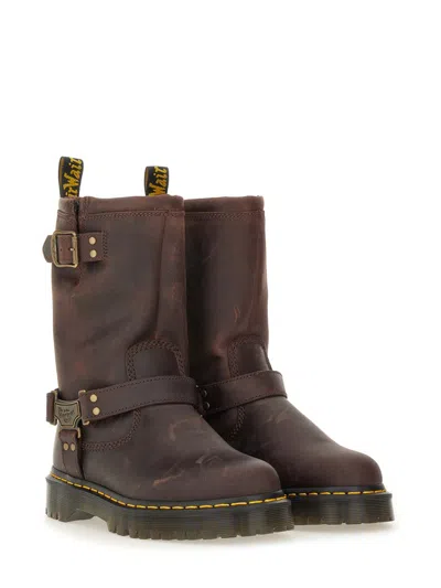 Dr. Martens Anistone Harness Boot In Brown