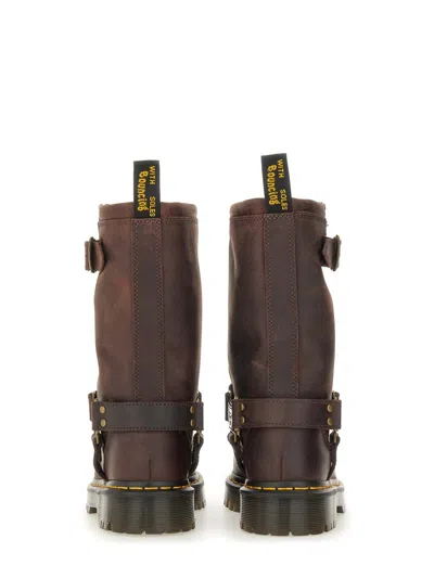 Dr. Martens Anistone Harness Boot In Brown