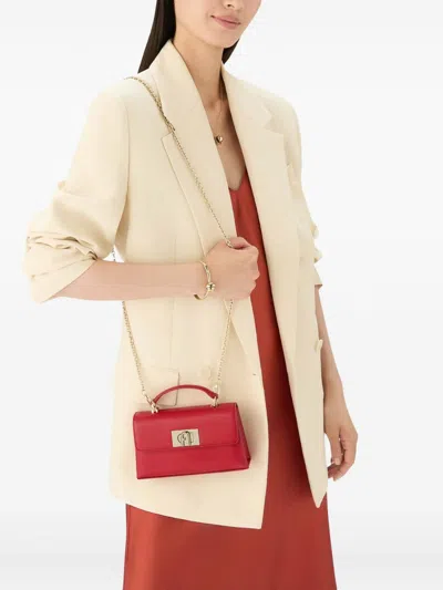Furla 1927 Mini Shoulder Bag In Red
