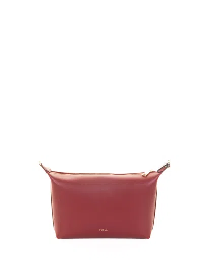Furla Mini Cherry Cloud Shoulder Bag In Red