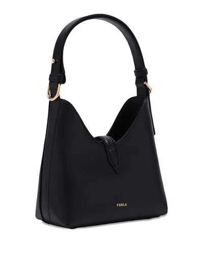 Furla Small Goccia Shoulder Bag In Black