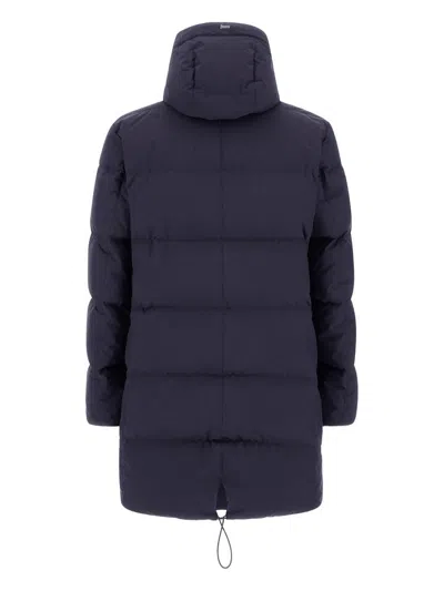 Herno Long Parka In 2-layer Windstopper In Blue