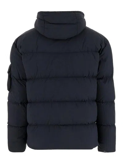 Herno Hooded Padded Jacket In Blue