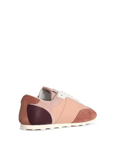 Marni Leather Sneaker In Nude