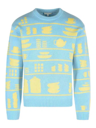 Jw Anderson J. W. Anderson Light Blue Wool Sweater In Blue