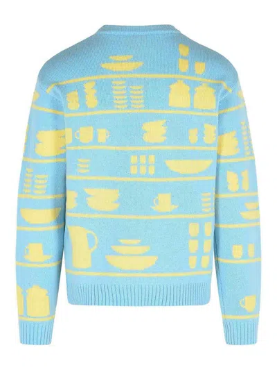Jw Anderson J. W. Anderson Light Blue Wool Sweater In Blue