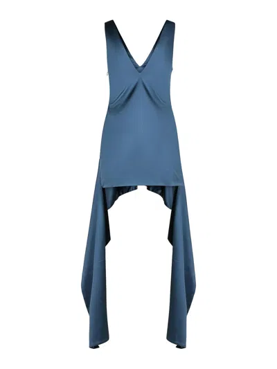 Jw Anderson Dress In Blue Acetate Blend Women In Blue