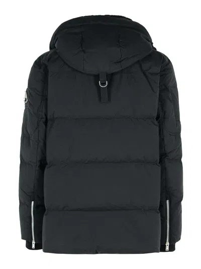 Moose Knuckles Cloud 3q Black Padded Parka In Metal