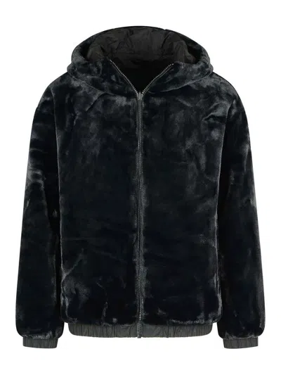 Moose Knuckles Border Bunny Reversible Polyester Sweatshirt In Black