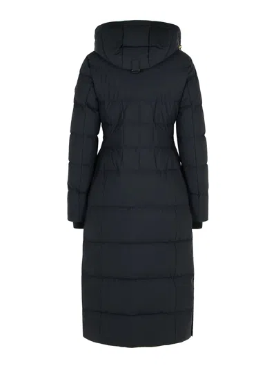 Moose Knuckles Jocada Long Black Polyamide Blend Down Jacket In Black