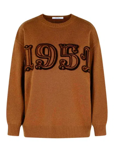 Max Mara Sweater In Brown