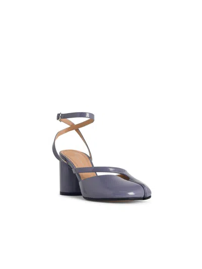 Maison Margiela Tabi Purple Leather Sandals