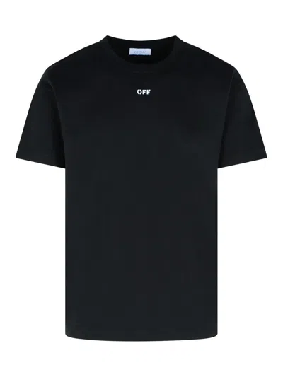 Off-white Black T-shirt With Arrow Print In Black