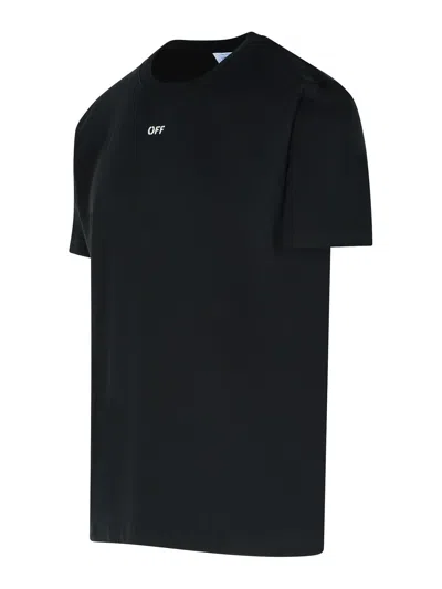 Off-white Black T-shirt With Arrow Print In Black