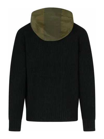 Sacai Black Wool Blend Jacket In Black