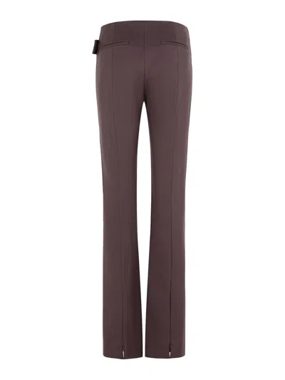 Sportmax Banda Slim Trouser In Virgin Wool Blend In Multi