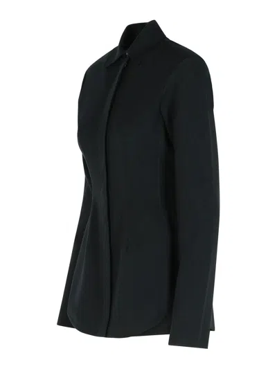 Sportmax Cardigan With Collared Design And Long Sleeves In Black