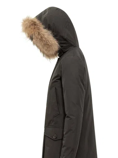 Woolrich Coats Blacks And Greys In Black