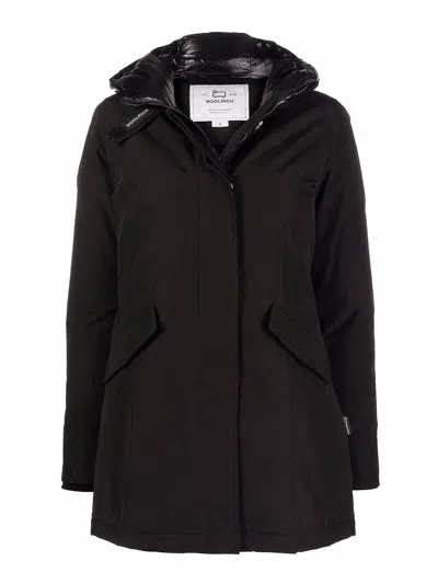 Woolrich Coats Blacks And Greys In Black